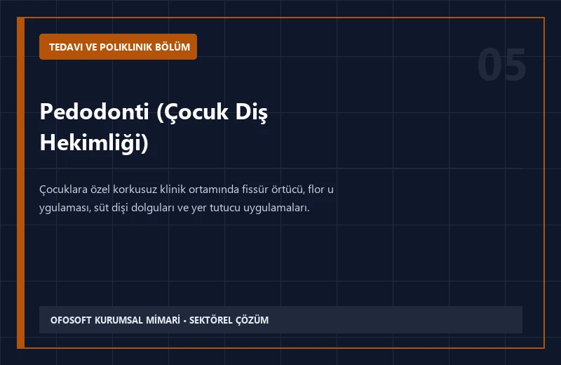 Pedodonti (Çocuk Diş Hekimliği)