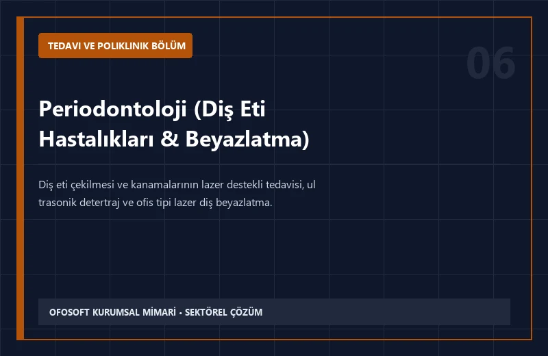 Periodontoloji (Diş Eti Hastalıkları & Beyazlatma)